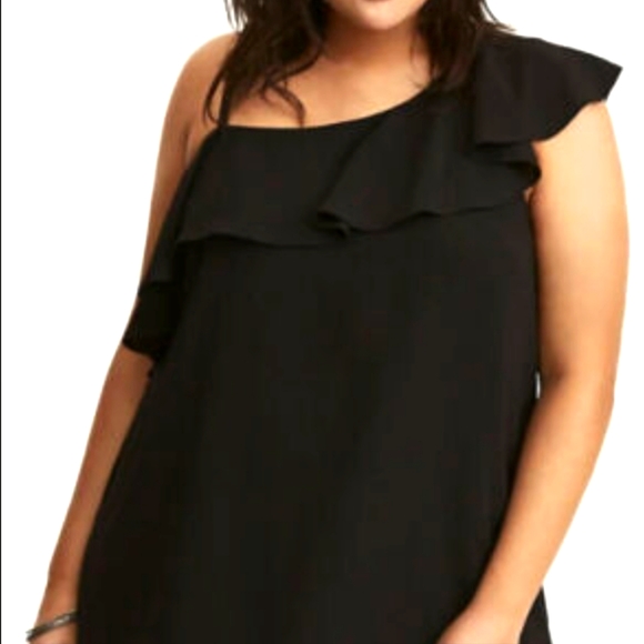 One Shoulder Ruffle Blouse - Picture 4 of 4